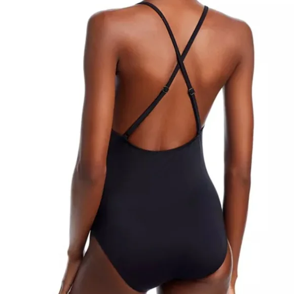 Aqua Swimsuit One Piece Black, Small